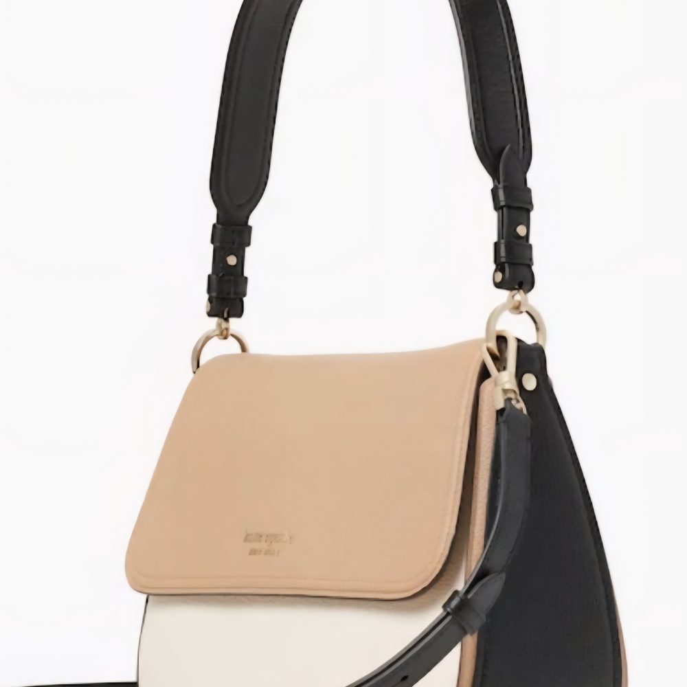 Kate Spade Staci Colorblocks Saffiano Leather Shoulder/ Crossbody Bag